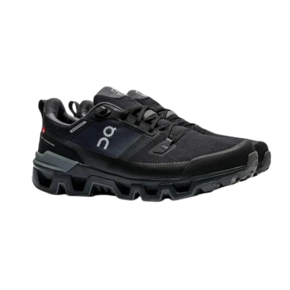 On Cloudwander Waterproof, Black/Eclipse, Size US 12 - Picture 4 of 6